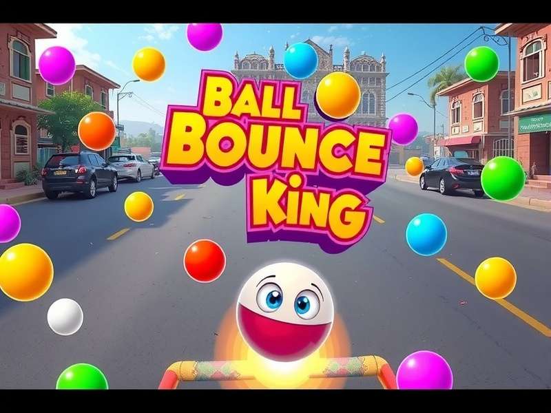 Ball Bounce King - India's Most Loved Bounce Game Ball Bounce King game banner showing colorful balls bouncing through Indian street scenes