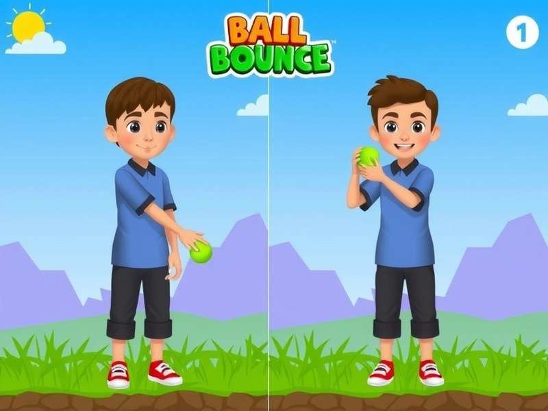 Ball Bounce King - Easy Tap Controls for Everyone Ball Bounce King control tutorial showing tap and hold gestures