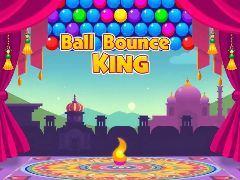 Ball Bounce King - Holi Color Festival Fun Ball Bounce King Holi event showing colorful levels and rangoli patterns
